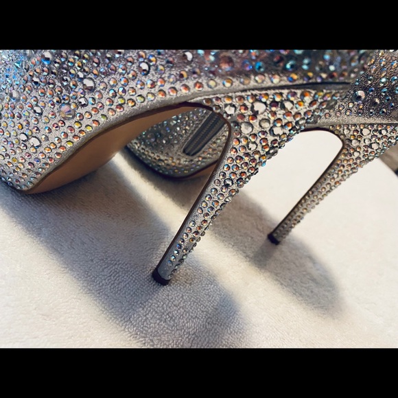 Brand New Super Glamorous Sparkling Crystal Heels - Box 65 - Picture 5 of 7